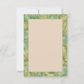 Waldtiere Grünpflanzen Kinderdusche Dankeskarte (Rückseite)