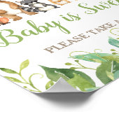 Waldtiere Grünpflanzen Kinderdusche Sweet Leckerei Poster (Ecke)