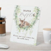 Waldtiere Grünpflanzen Kinderdusche Windeln Sockelschild (In SItu)