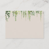 Waldtiere Grünpflanzen Mushroom Kinderdusche Begleitkarte (Rückseite)