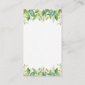 Waldtiere Grünwald Boy Diaper Raffle Begleitkarte (Rückseite)