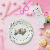 Waldtiere Grünwald Kinderdusche Pappteller (Party)