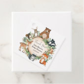Waldtiere Grünwälder Kinderdusche Party Geschenkanhänger (Beispiel)