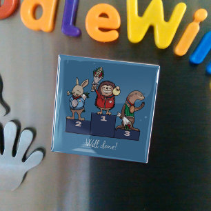 Waldtiere Gut Gemacht Geschenk Podest Kunstwerk Magnet