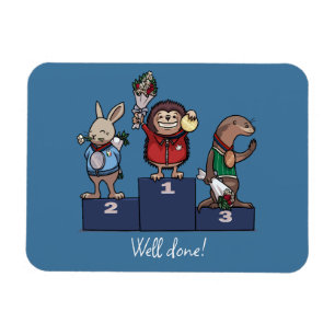 Waldtiere Gut Gemacht Geschenk Podest Kunstwerk Magnet