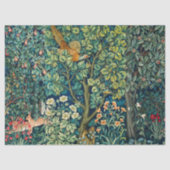 WALDTIERE Hares, Pheasant Bird, grüne Blüte Seidenpapier (Vorderseite)