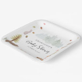 Waldtiere Herbst Baby Shower Pappteller (Gewinkelt)