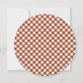Waldtiere Herbst Herbstkranz Babyparty Einladung (Rückseite)