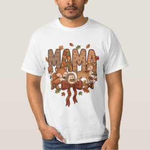 Waldtiere Herbst Mama Fuchs Reh Igel T-Shirt