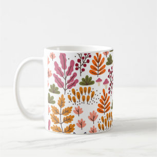 Waldtiere Herbst Vintages Hintergrundbild Kaffeetasse