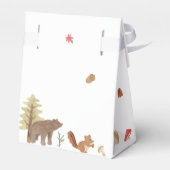 Waldtiere Herbst Wasserfarbe Kinderdusche Geschenkschachtel (Rückseite)