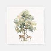 Waldtiere | HirschBaby-Dusche Serviette (Vorderseite)