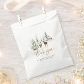 Waldtiere Hirsche Dusche danke Geschenktütchen (Ausgeschnitten)