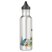 Waldtiere Hirsche niedliche Bezeichnung Edelstahlflasche (Links)