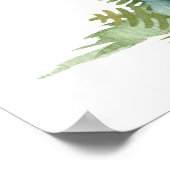 Waldtiere Hirsche niedliche Bezeichnung Poster (Ecke)