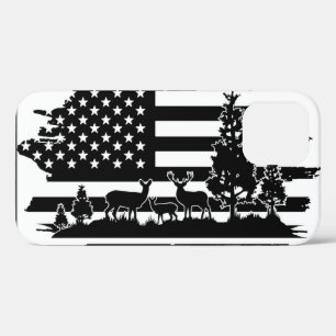 *~* Waldtiere Hirsche Pinien Moderne amerikanische Case-Mate iPhone Hülle