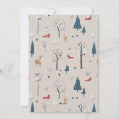 Waldtiere Hirsche Winterscape Weihnachten (Rückseite)
