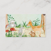 Waldtiere Hirschhuhn Visitenkarte (Rückseite)