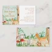 Waldtiere Hirschtierbuchanfrage Visitenkarte (Vorne/Hinten)