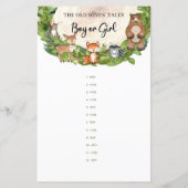 Waldtiere Holzholz Holzkotelett Rattern Junge oder (Rückseite)