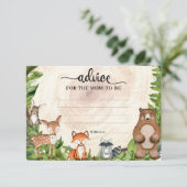 Waldtiere Holzholzlogger-Ratgeber für die Mutter,  Begleitkarte (Stehend Vorderseite)