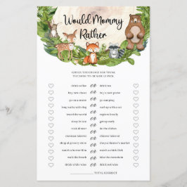 Waldtiere Holzschnitt Mami eher