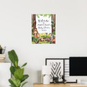 Waldtiere im Forstzeichen Poster (Heimbüro)