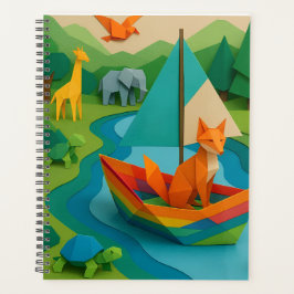 Waldtiere im Origami-Stil – Bunte Papierfaltkunst  Planer