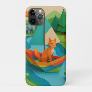Waldtiere im Origamifaltstil – Bunte Origami-Wildn Case-Mate iPhone Hülle