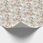 Waldtiere im Winterwald Whimsical Geschenkpapier (Ecke)
