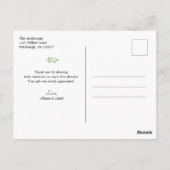 Waldtiere in den Wäldern Danke, Postcard Postkarte (Rückseite)