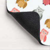 Waldtiere in einer Reihe Niedlicher moderner Mousepad (Ecke)