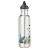 Waldtiere in Familienurlaub Edelstahlflasche (Links)