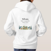 Waldtiere in Familienurlaub Hoodie (Rückseite)