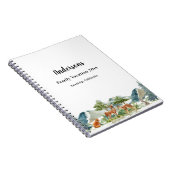 Waldtiere in Familienurlaub Notizblock (Rechte Seite)