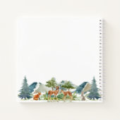 Waldtiere in Familienurlaub Notizblock (Rückseite)