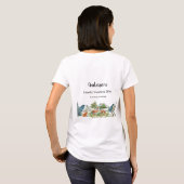 Waldtiere in Familienurlaub T-Shirt (Schwarz voll)
