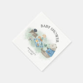 Waldtiere in Wäldern - Babydusche Serviette (Ecke)