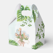 Waldtiere Jungle Greenery Geschenkschachtel (Rückseite)
