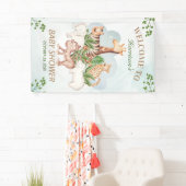 Waldtiere Jungle Greenery Kinderdusche Banner (Insitu)