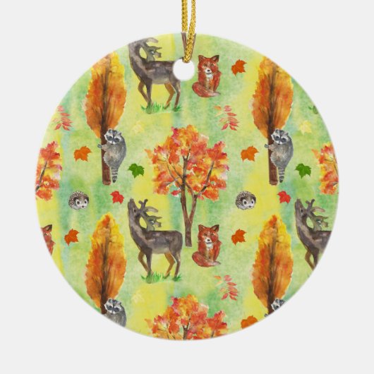 Waldtiere Keramik Ornament (Vorne)