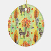 Waldtiere Keramik Ornament (Links)