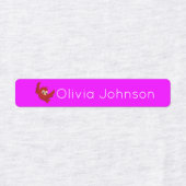 Waldtiere Kinder benennen Eisen auf | Neonkleidung Etiketten (Design 1)