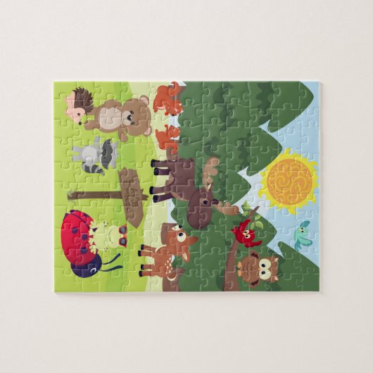 Waldtiere Kinder-Puzzle Puzzle (Horizontal)