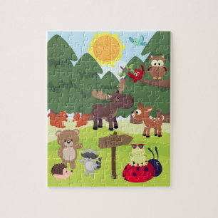 Waldtiere Kinder-Puzzle Puzzle