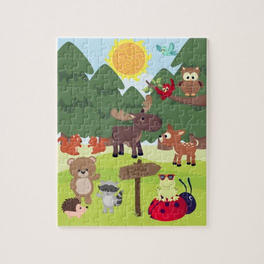 Waldtiere Kinder-Puzzle Puzzle (Vertikal)