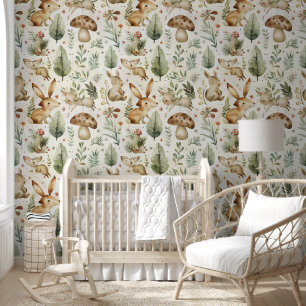 Waldtiere Kinder Tapete