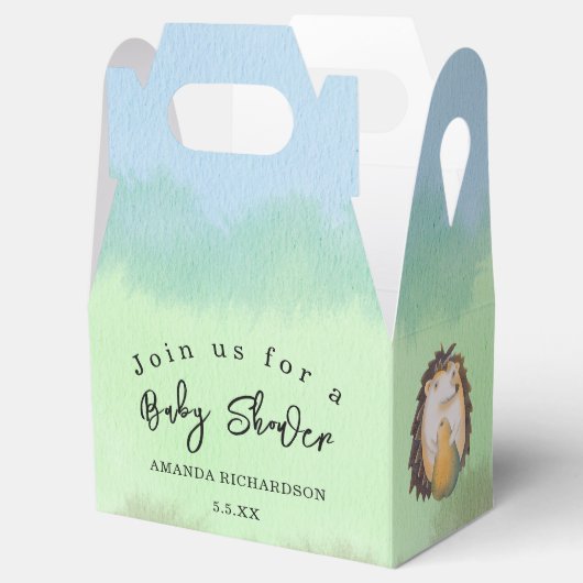 Waldtiere Kinderdusche Geschenkschachtel (Geöffnet)