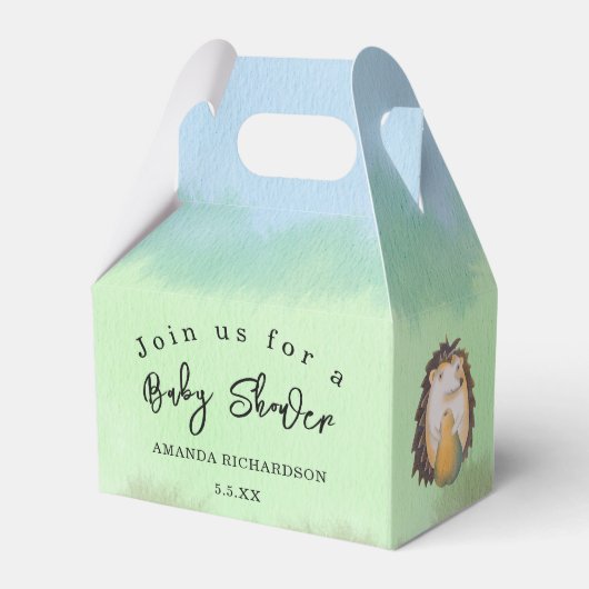 Waldtiere Kinderdusche Geschenkschachtel (Vorderseite)