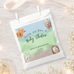 Waldtiere Kinderdusche Geschenktütchen